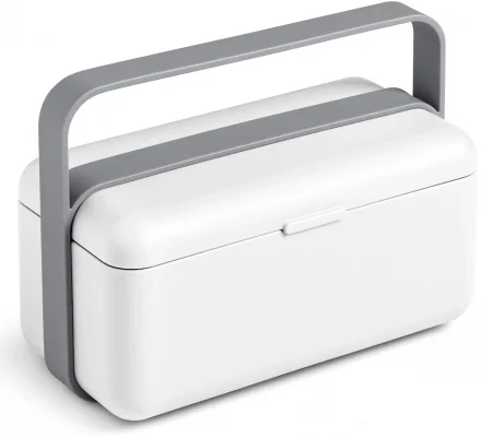Lunchbox niski krystaliczny biały BAULETTO - BLIM PLUS