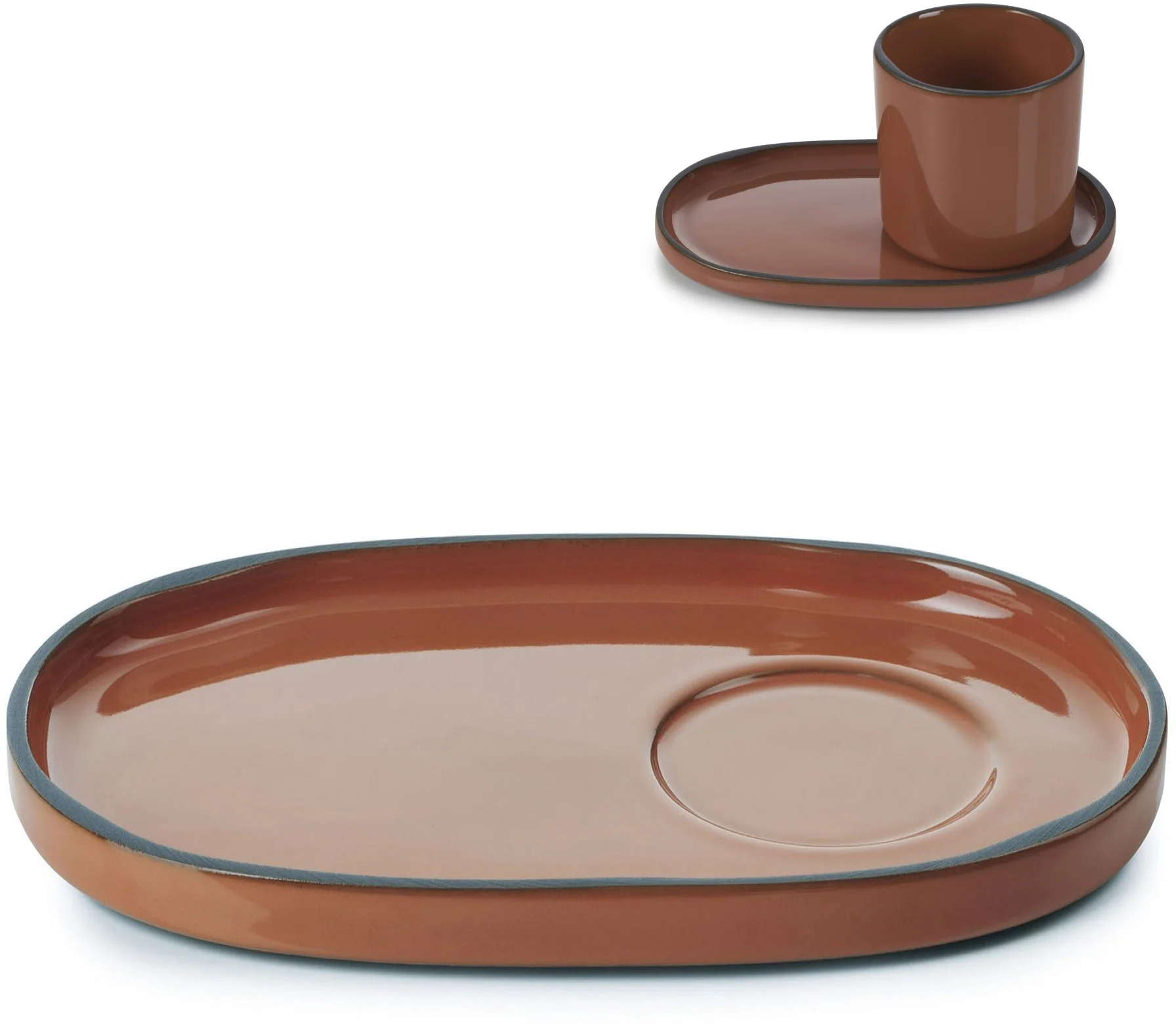Spodek  13x8 cm cynamon CARACTERE - REVOL
