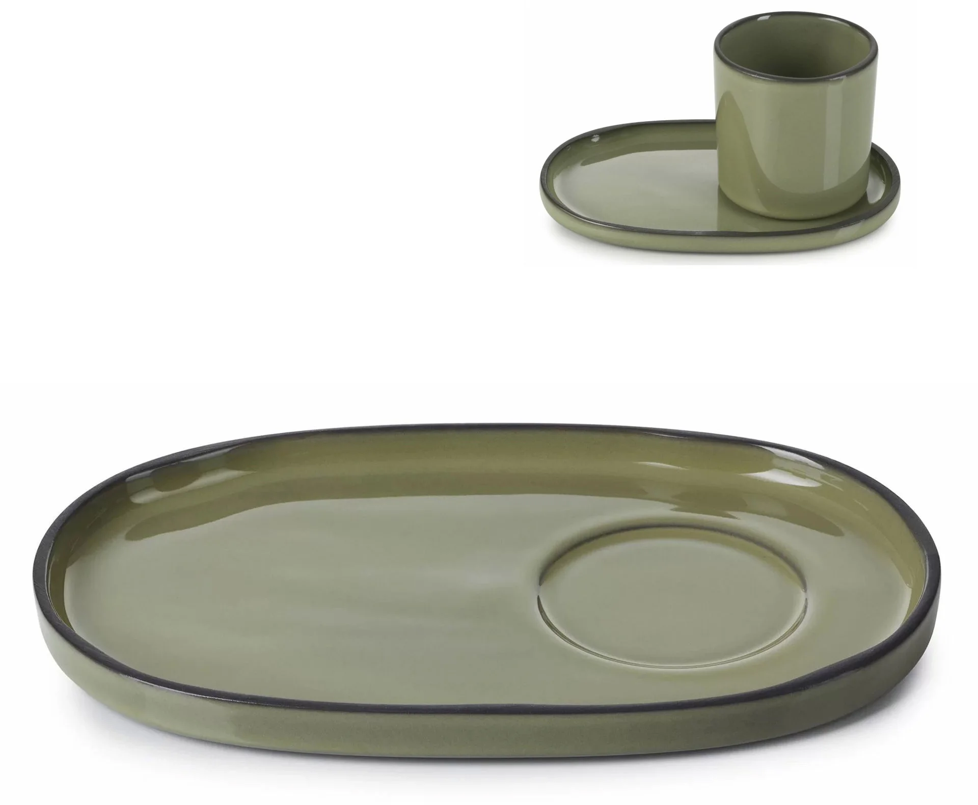 Spodek  13x8 cm kardamon CARACTERE - REVOL