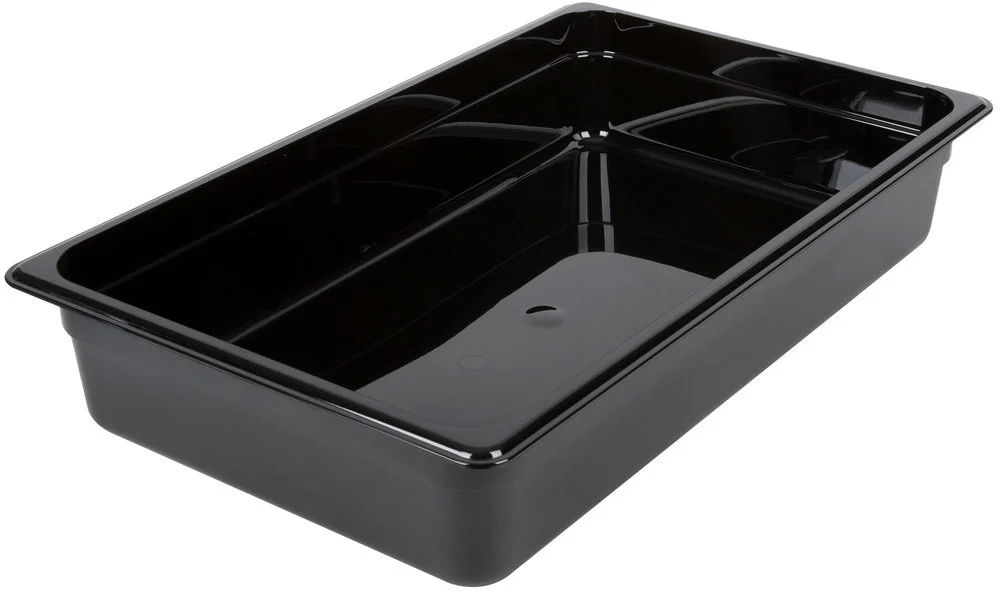 Pojemnik z poliwęglanu GN 1/1 czarny wys. 10 cm - CAMBRO