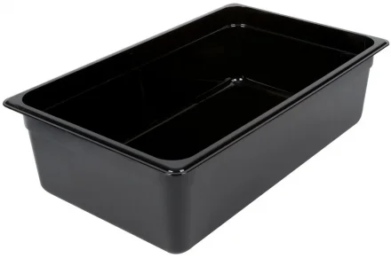 Pojemnik z poliwęglanu GN 1/1 czarny wys. 15 cm - CAMBRO