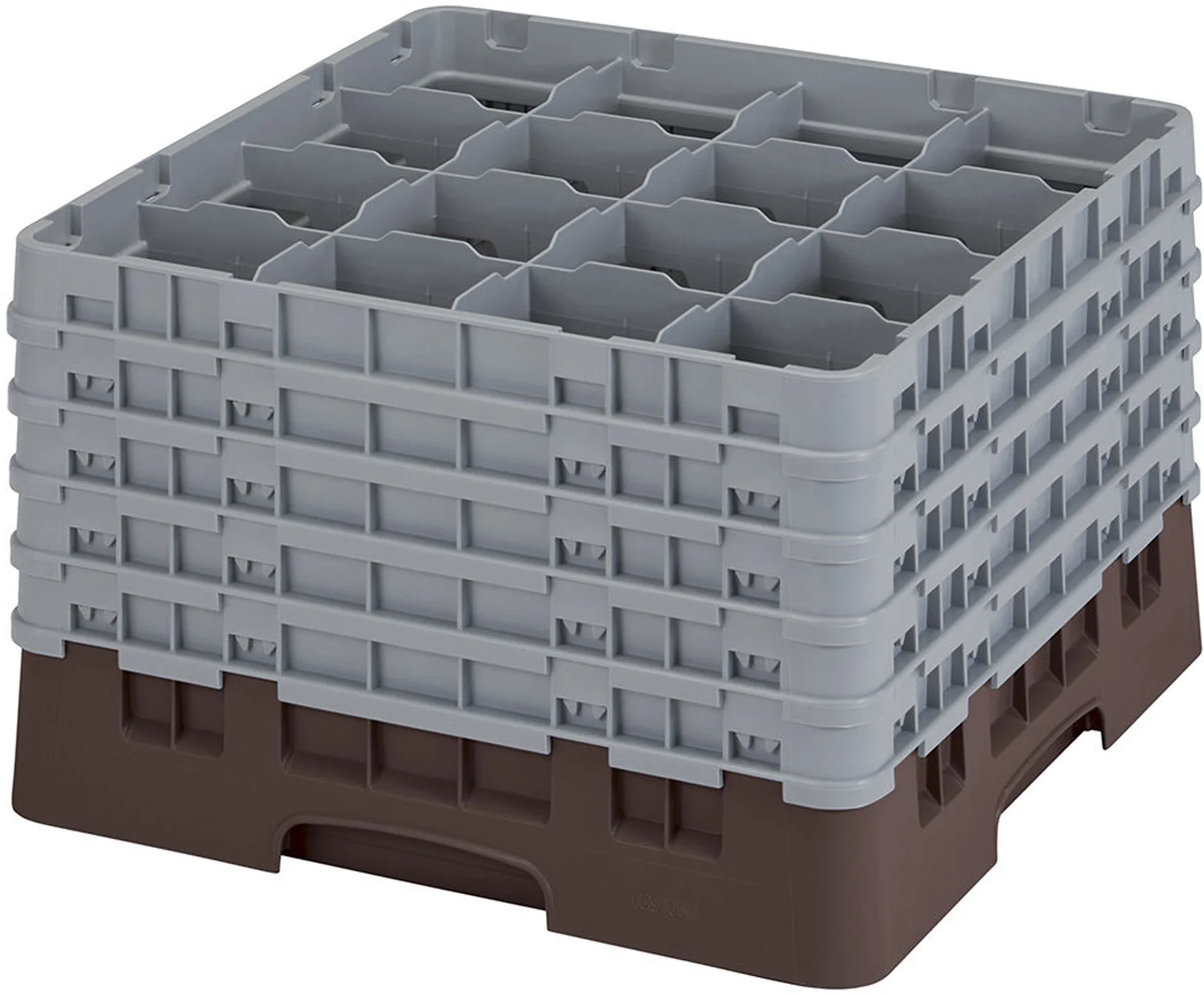 Kosz na szkło max. śr. szkl. 109 mm  brązowy - CAMBRO