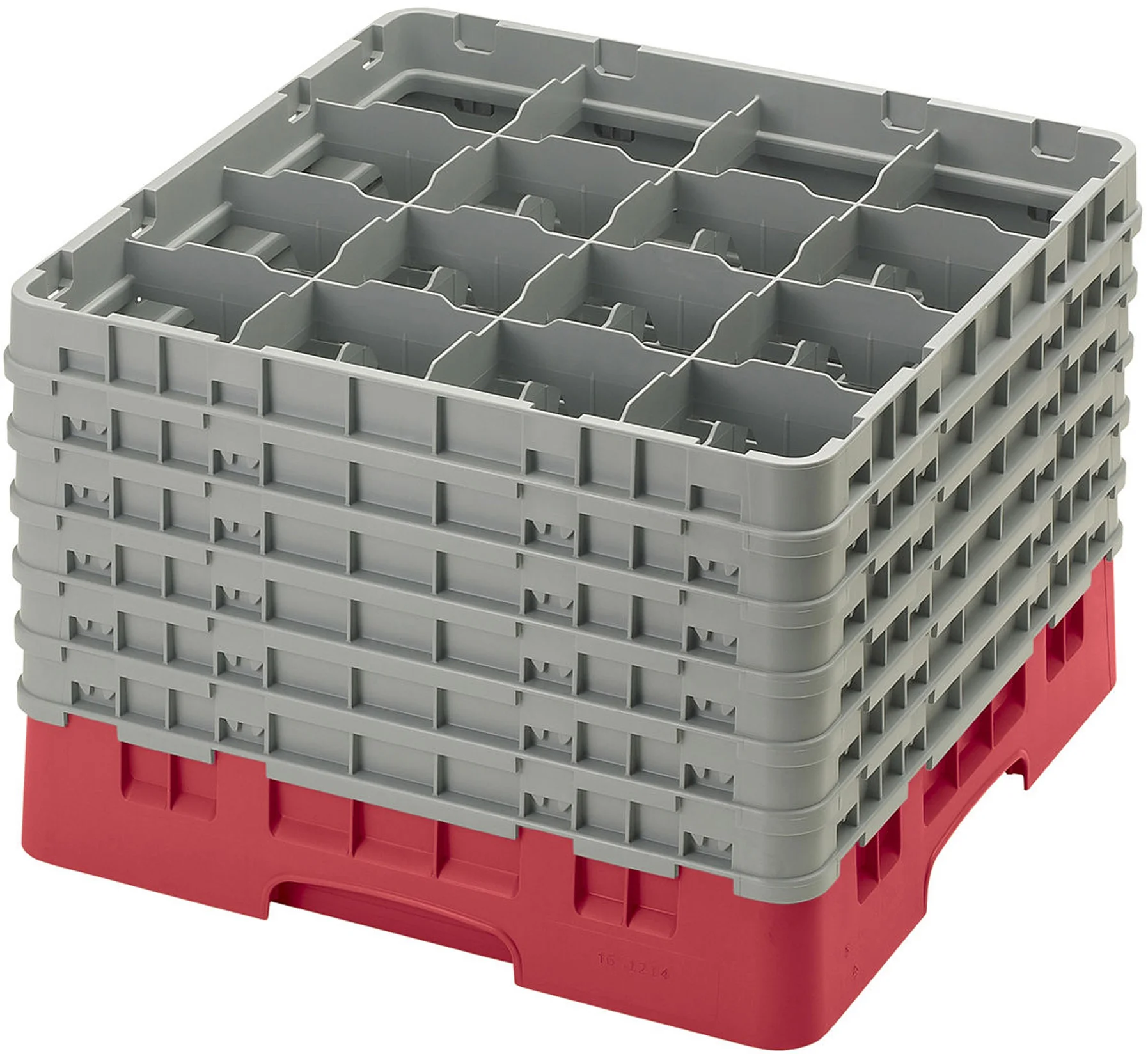 Kosz na szkło max. śr. szkl. 109 mm czerwony - CAMBRO