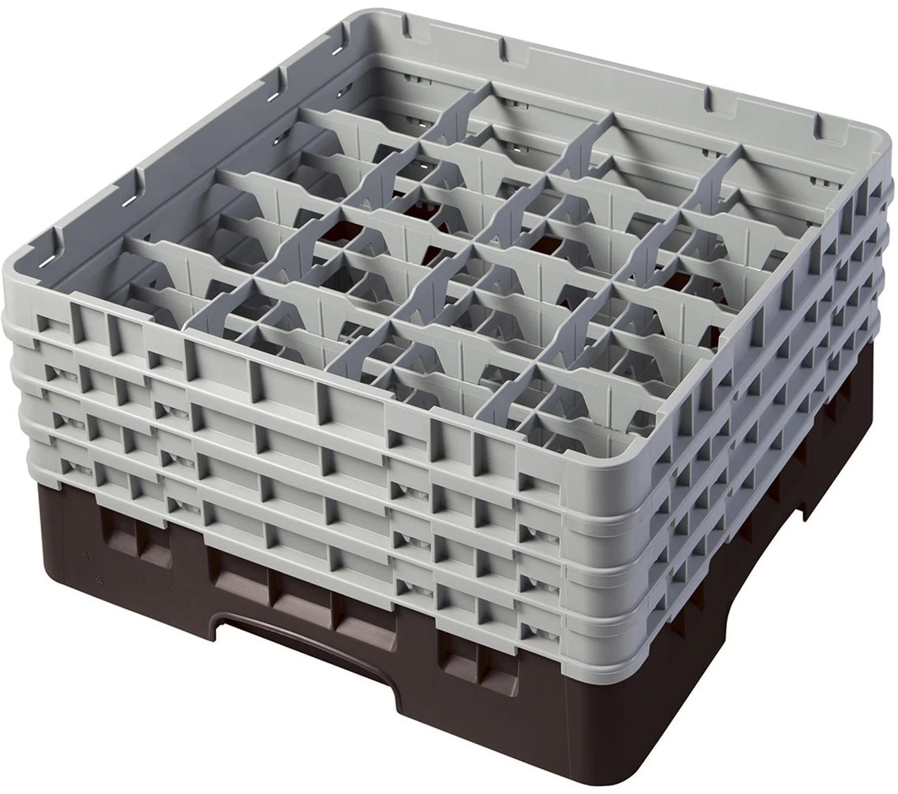 Kosz na szkło max. śr. szkl. 109 mm brązowy - CAMBRO