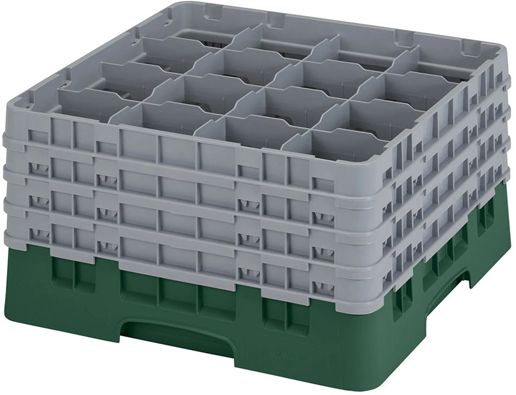 Kosz na szkło max. śr. szkl. 109 mm zielony - CAMBRO