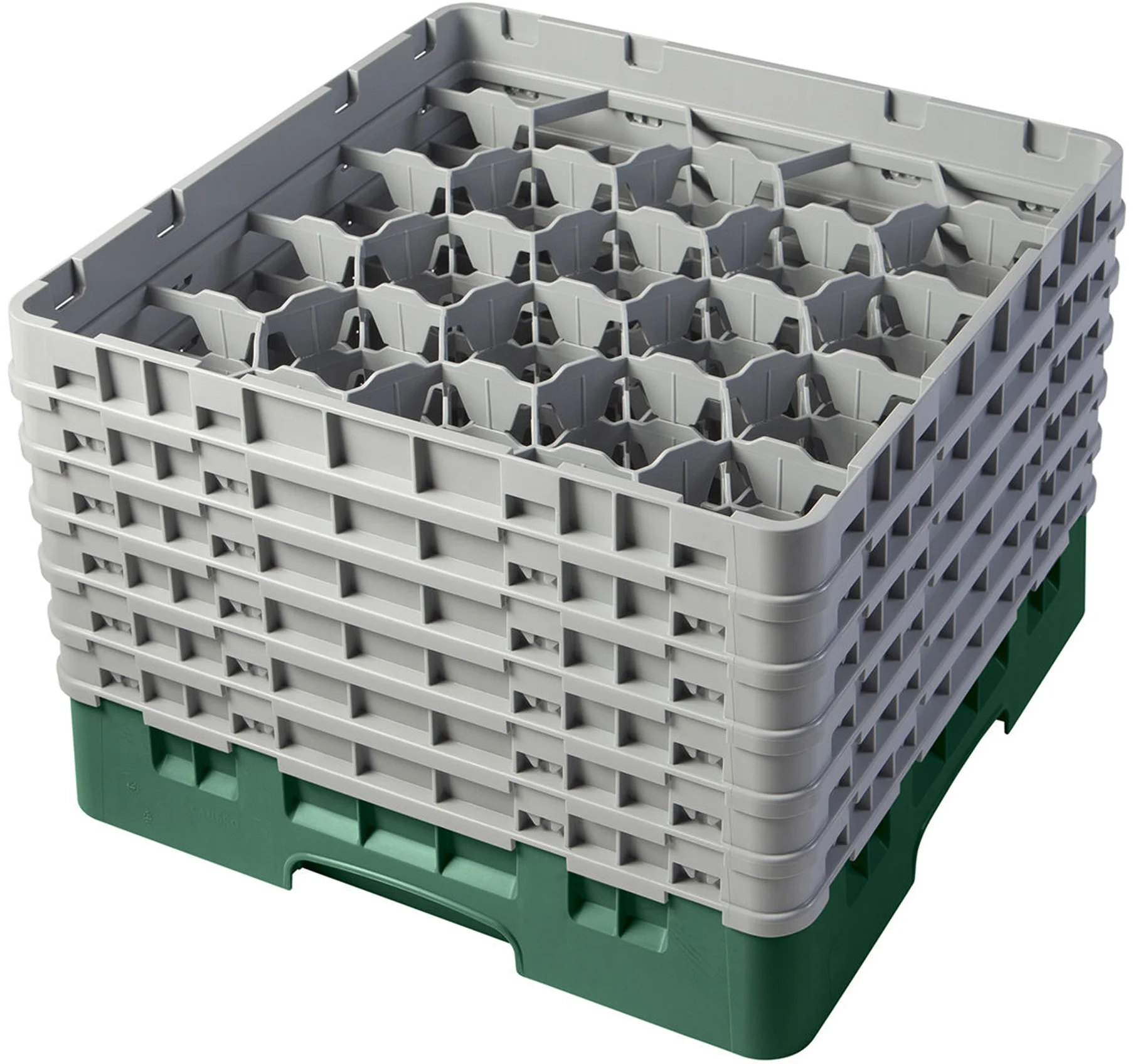 Kosz na szkło max. śr. szkl. 98 mm zielony - CAMBRO