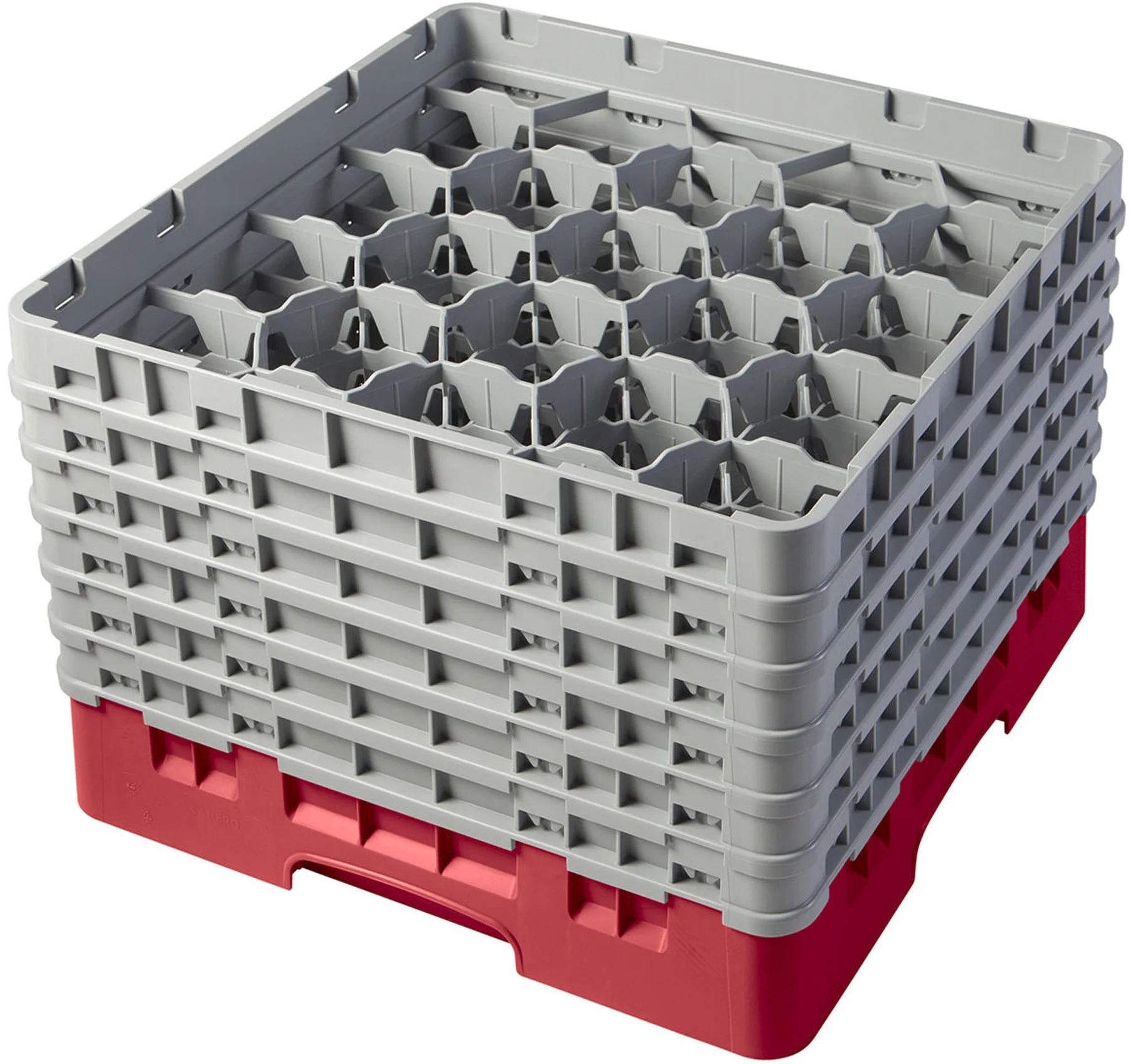 Kosz na szkło max. śr. szkl. 98 mm czerwony - CAMBRO