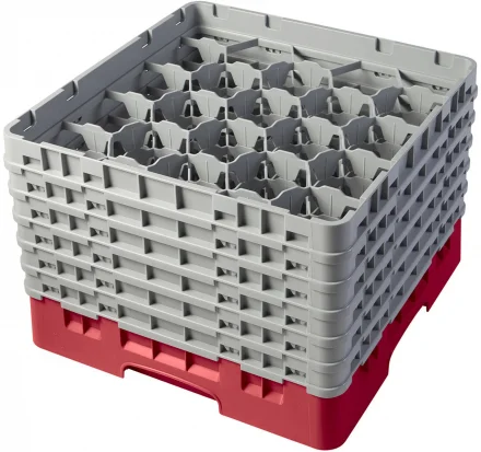 Kosz na szkło max. śr. szkl. 98 mm czerwony - CAMBRO