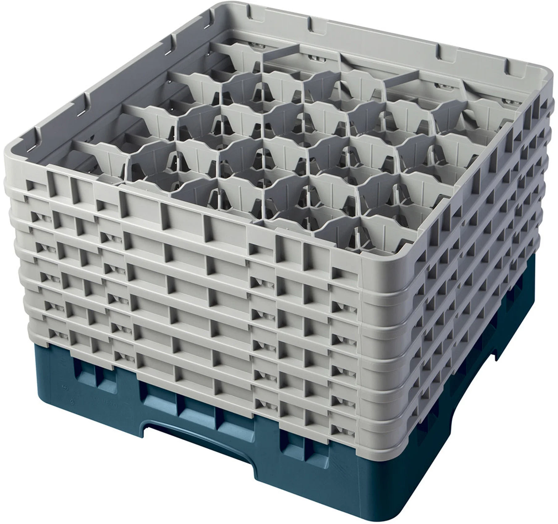 Kosz na szkło max. śr. szkl. 98 mm zielono-niebieski - CAMBRO
