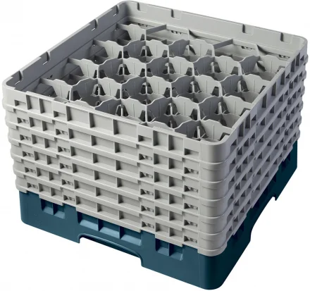 Kosz na szkło max. śr. szkl. 98 mm zielono-niebieski - CAMBRO