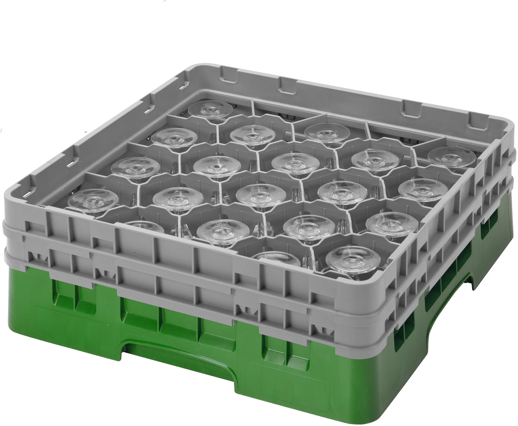 Kosz na szkło max. śr. szkl. 98 mm zielony - CAMBRO