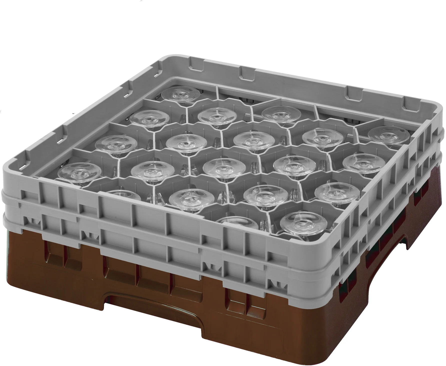 Kosz na szkło max. śr. szkl. 98 mm brązowy - CAMBRO