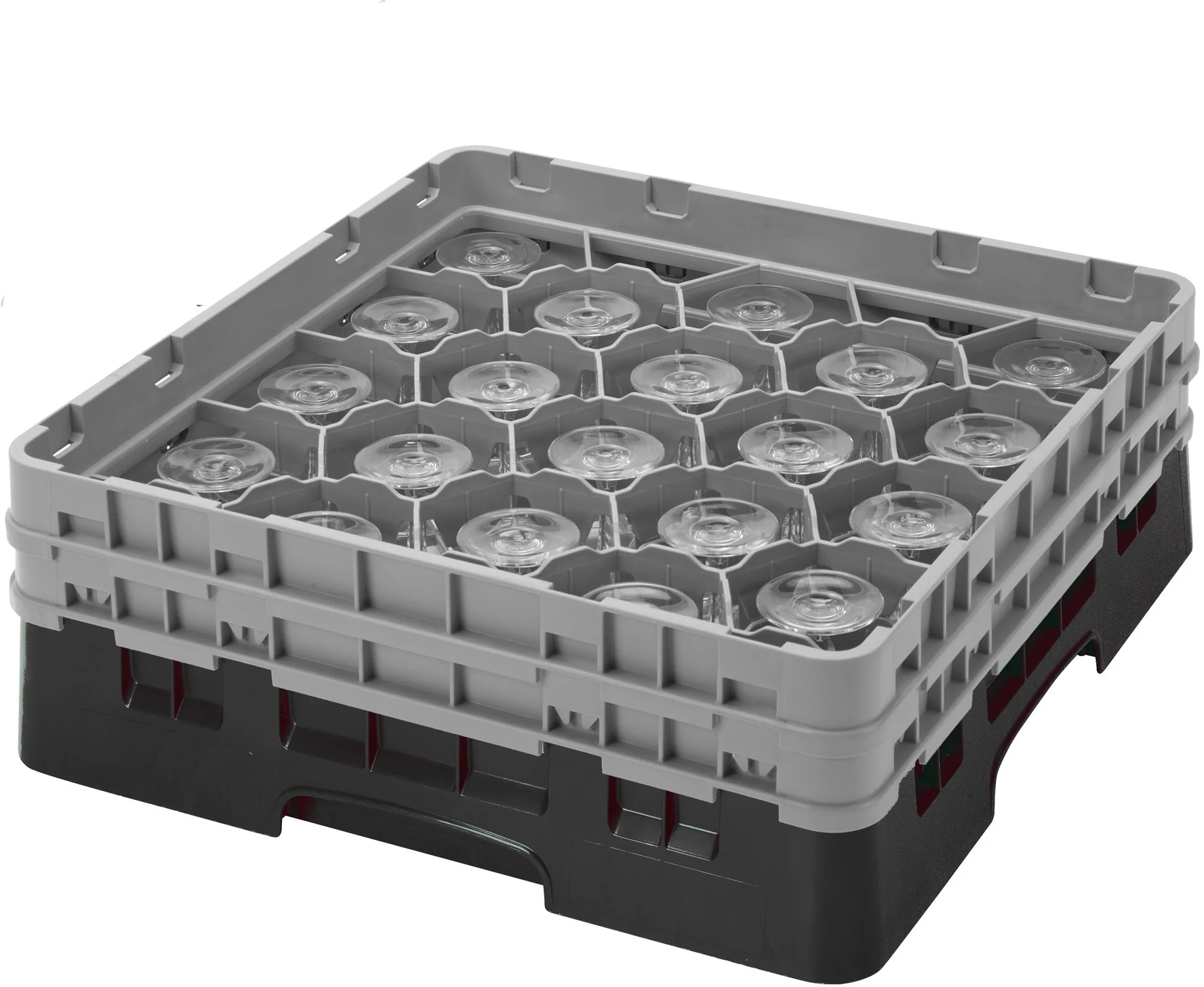 Kosz na szkło max. śr. szkl. 98 mm czarny - CAMBRO