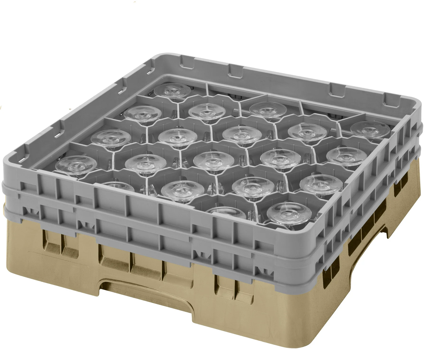 Kosz na szkło max. śr. szkl. 98 mm beżowy - CAMBRO
