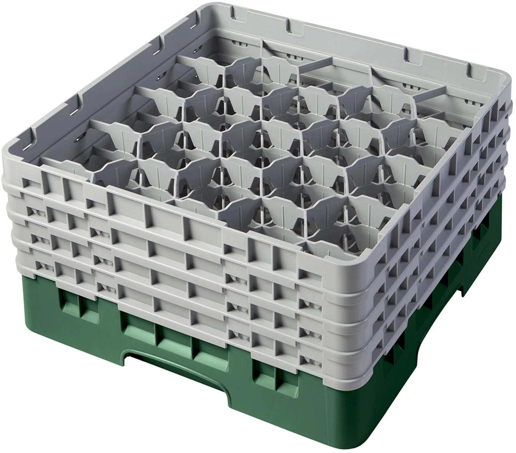 Kosz na szkło max. śr. szkl. 98 mm zielony - CAMBRO