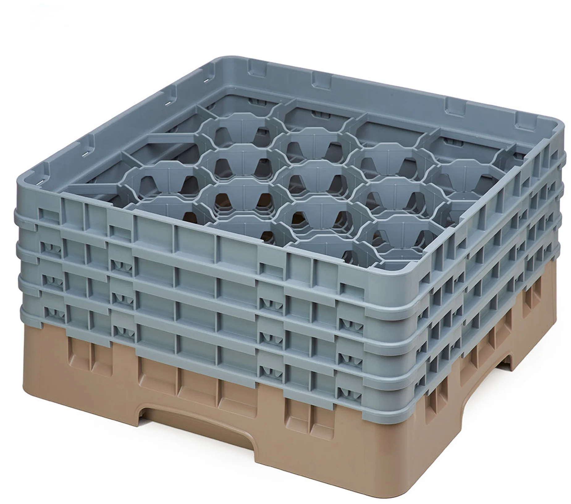 Kosz na szkło max. śr. szkl. 98 mm beżowy - CAMBRO