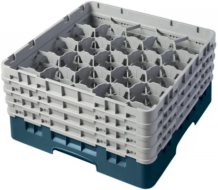Kosz na szkło max. śr. szkl. 98 mm zielono-niebieski - CAMBRO