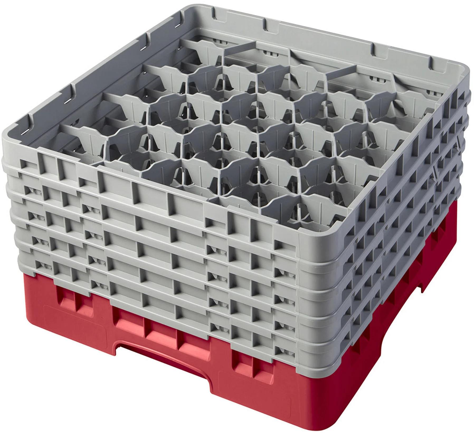 Kosz na szkło max. śr. szkl. 98 mm czerwony - CAMBRO