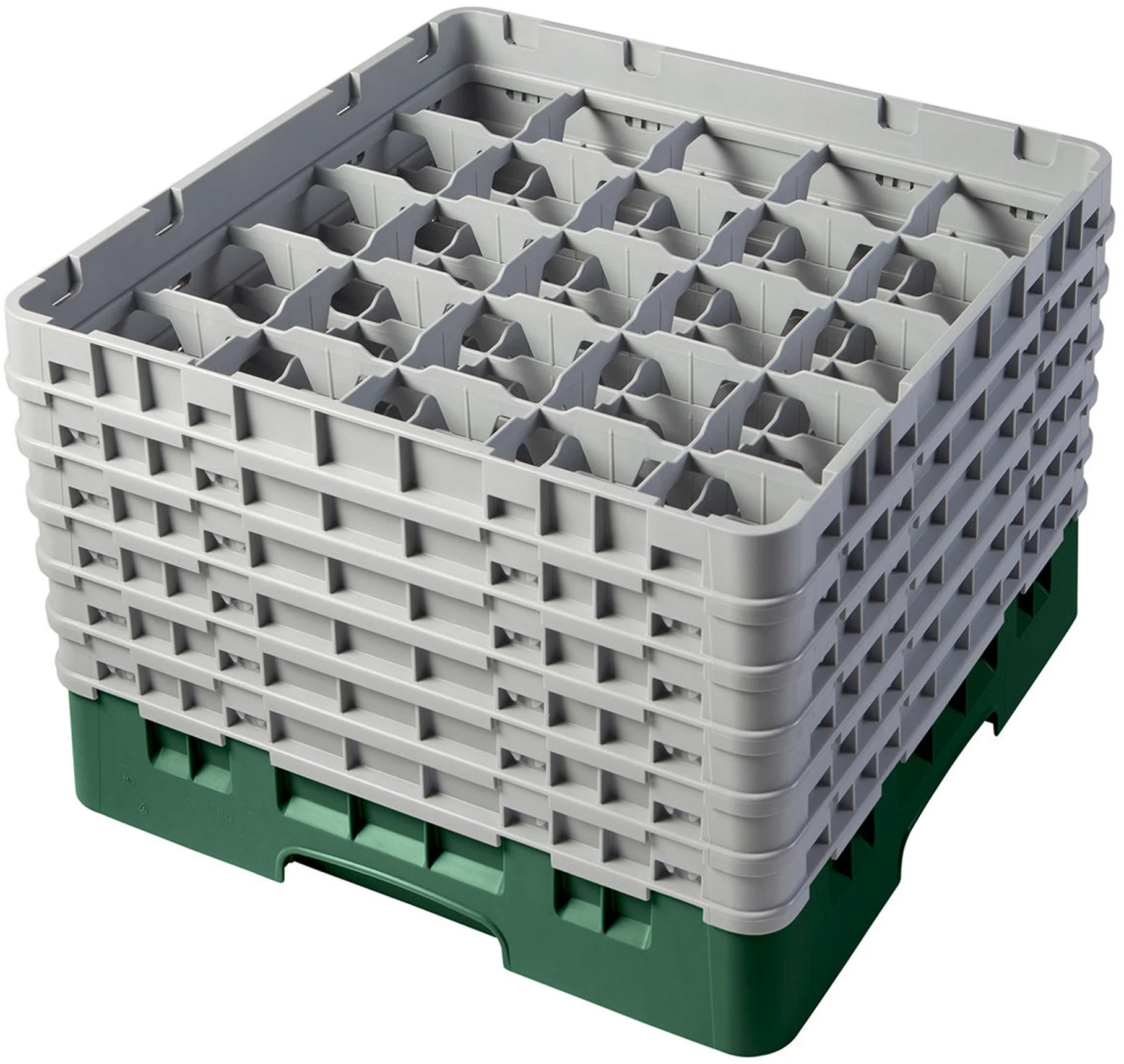 Kosz na szkło max. śr. szkl. 87 mm zielony - CAMBRO