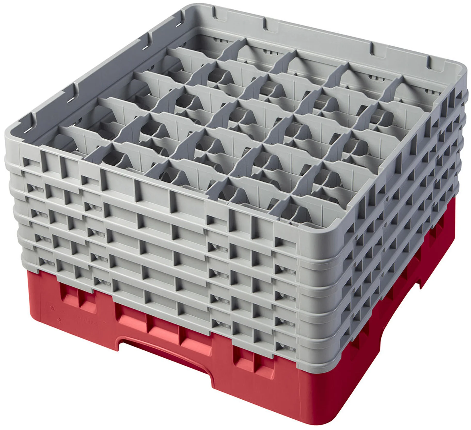 Kosz na szkło max. śr. szkl. 87 mm czerwony - CAMBRO