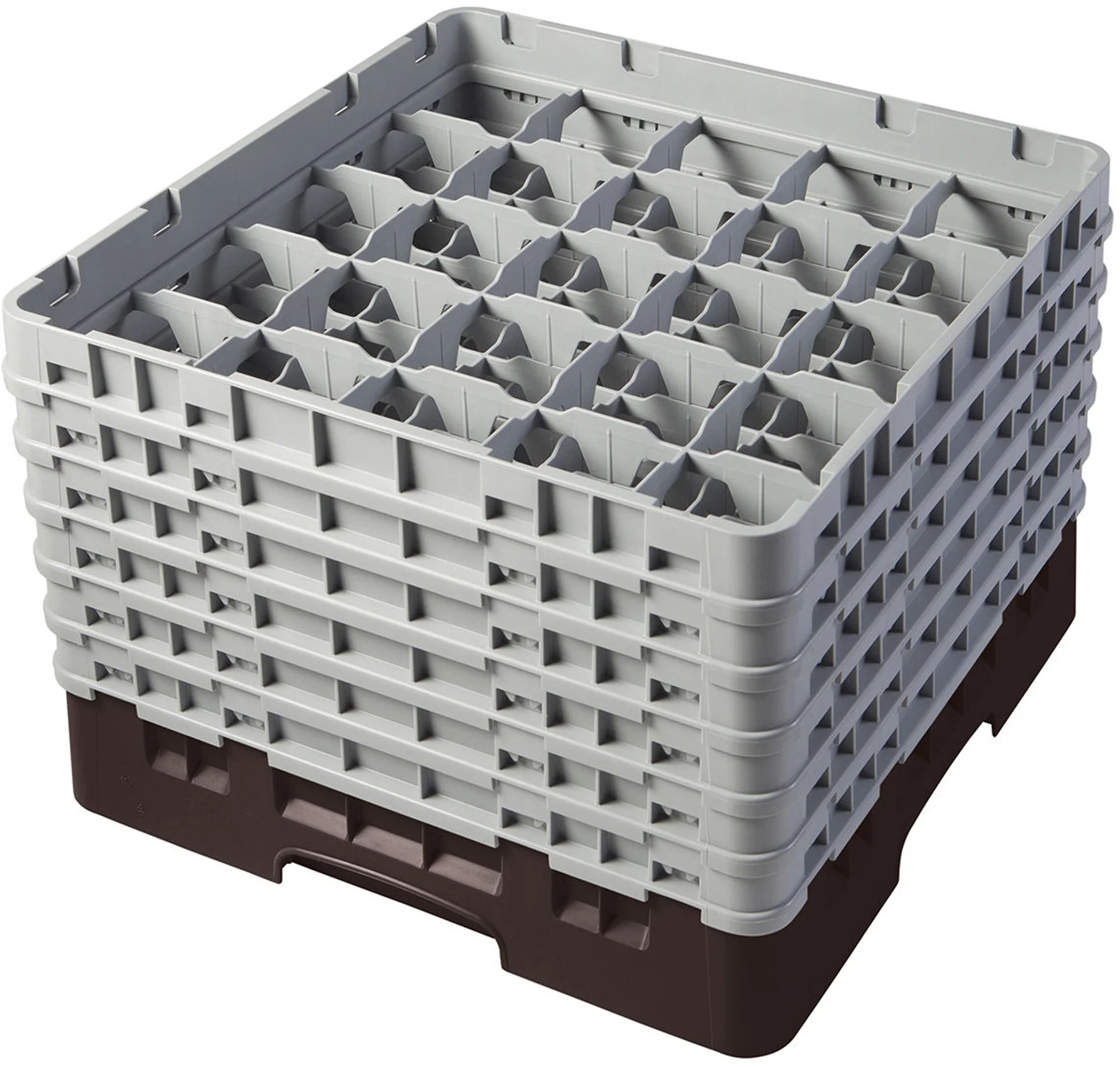 Kosz na szkło max. śr. szkl. 87 mm brązowy - CAMBRO