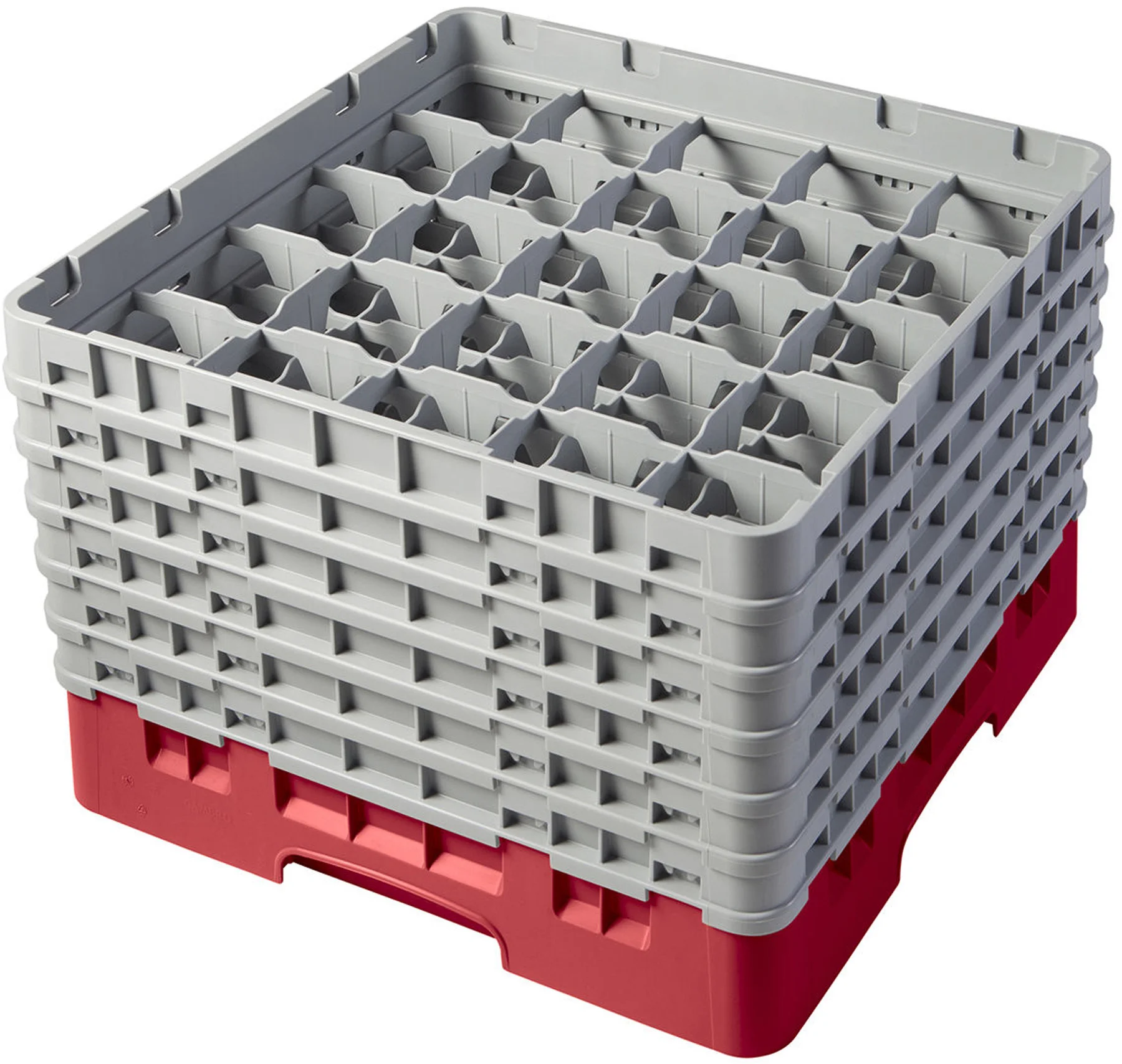 Kosz na szkło max. śr. szkl. 87 mm czerwony - CAMBRO
