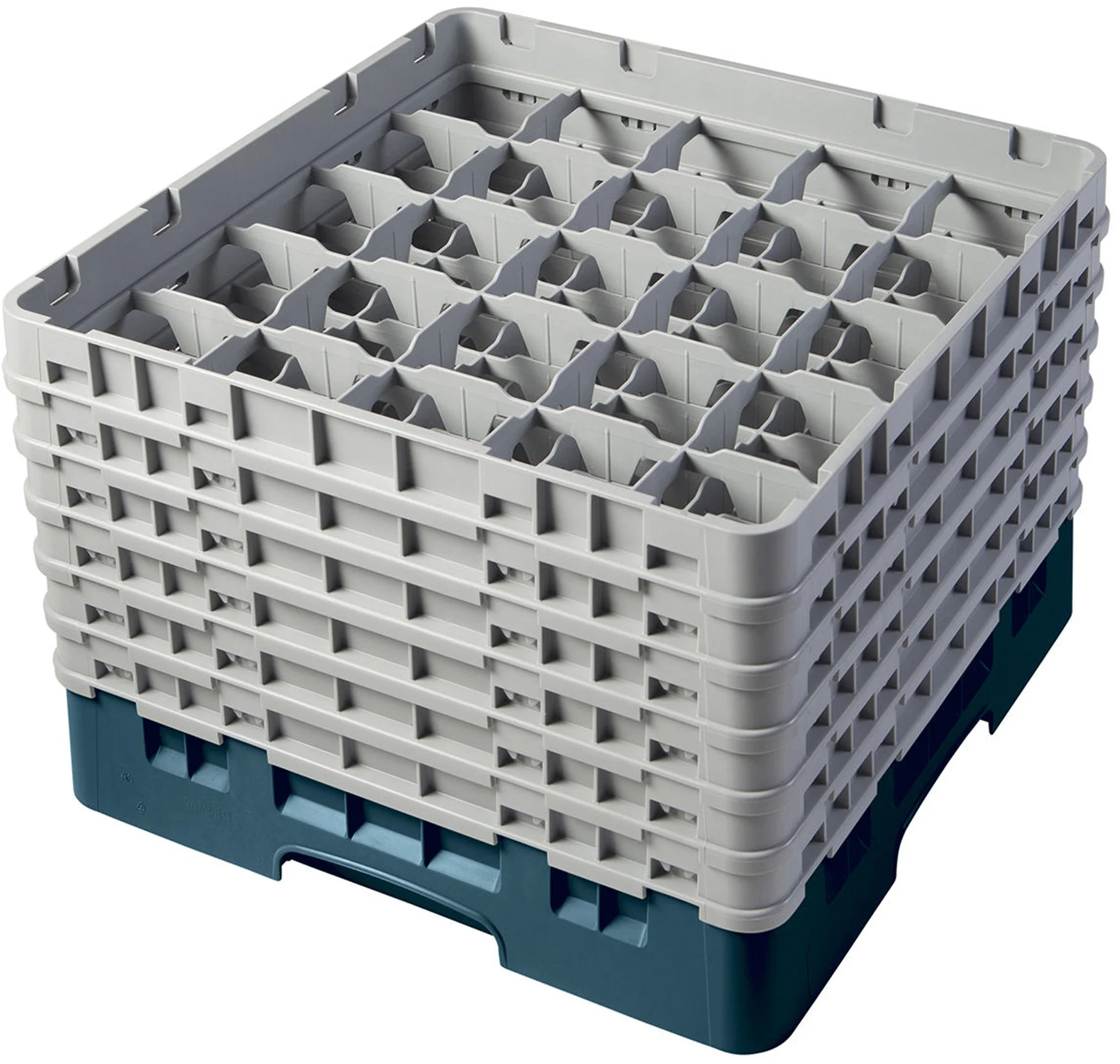 Kosz na szkło max. śr. szkl. 87 mm zielono-niebieski - CAMBRO