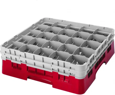 Kosz na szkło max. śr. szkl. 87 mm czerwony - CAMBRO