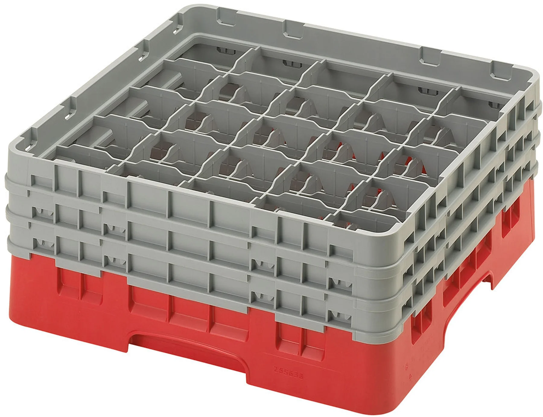 Kosz na szkło max. śr. szkl. 87 mm czerwony - CAMBRO