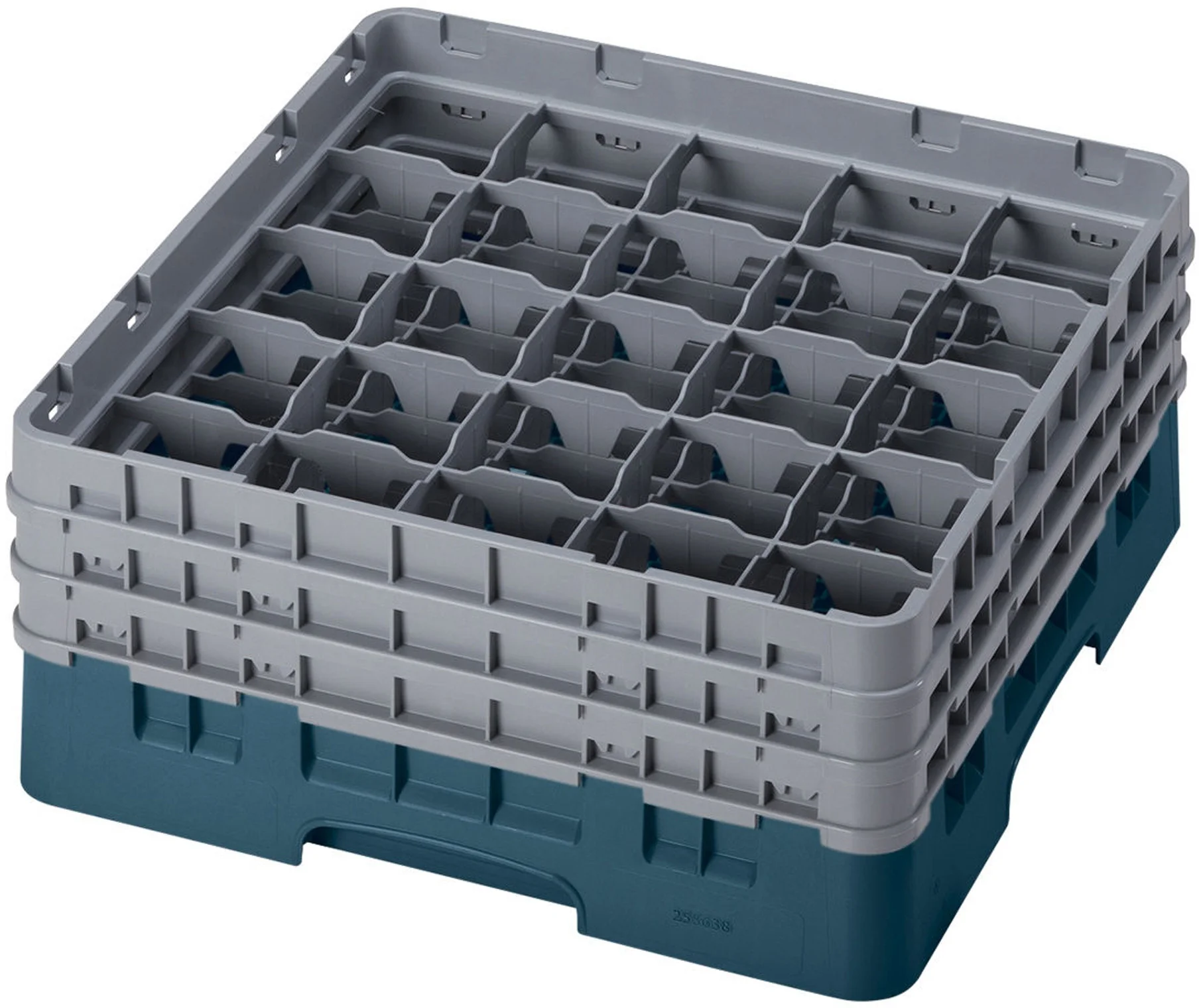 Kosz na szkło max. śr. szkl. 87 mm zielono-niebieski - CAMBRO