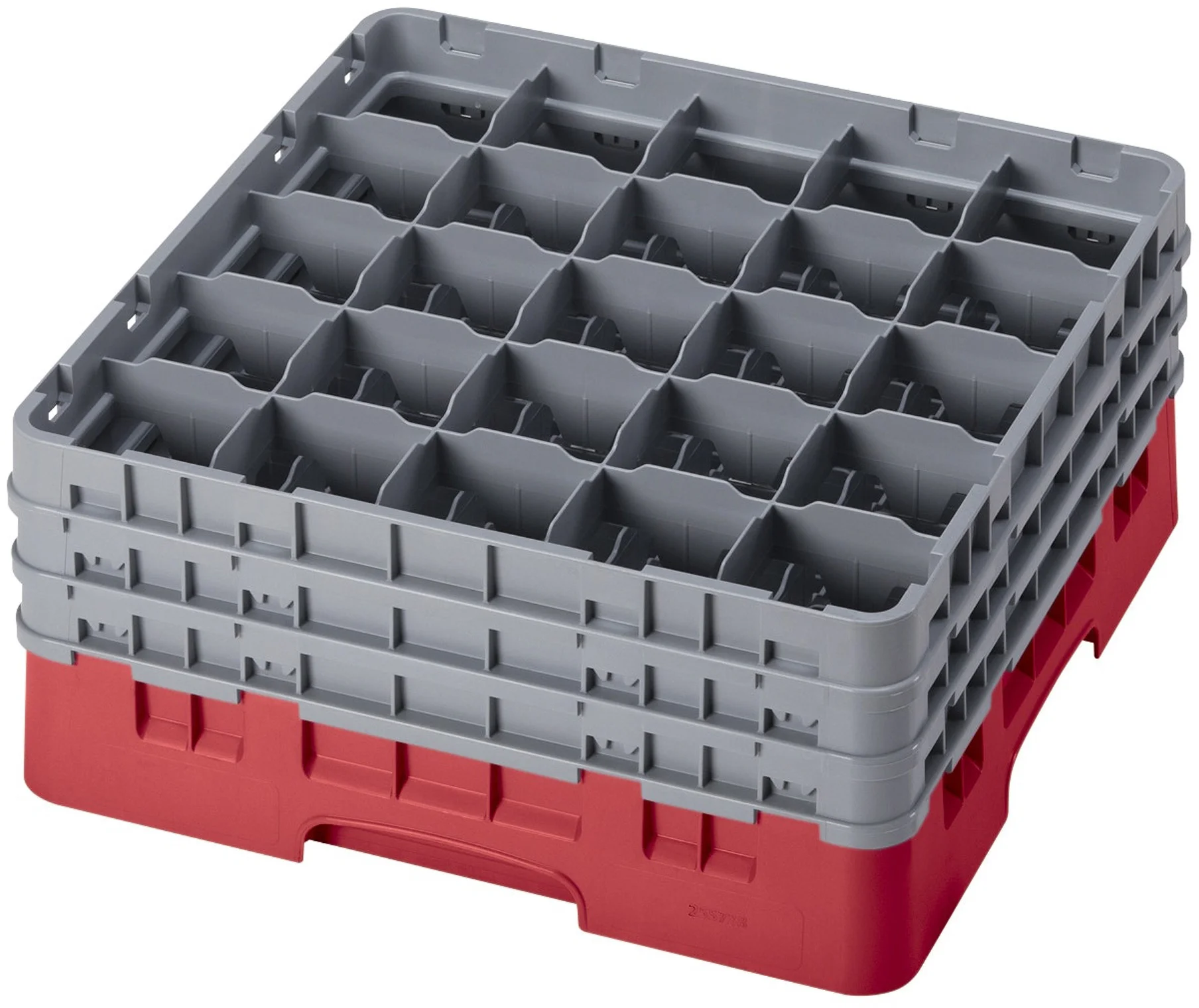 Kosz na szkło max. śr. szkl. 87 mm czerwony - CAMBRO
