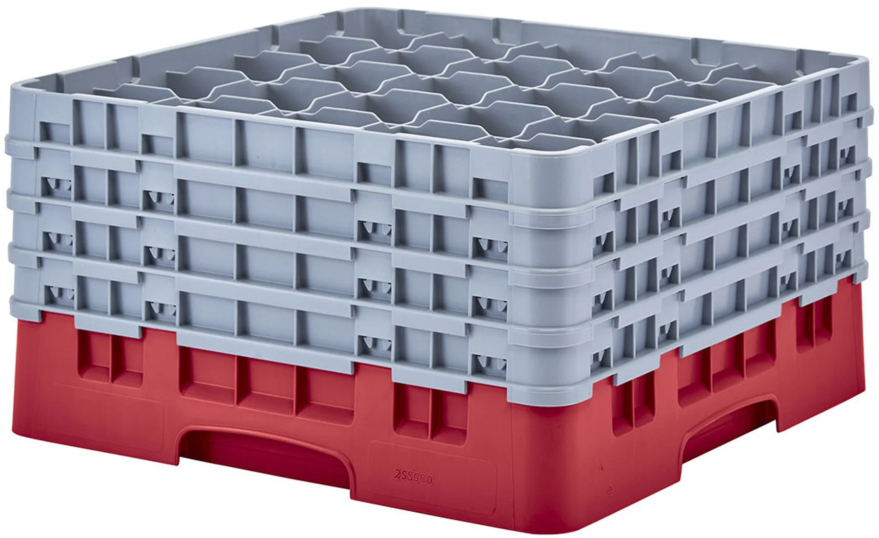 Kosz na szkło max. śr. szkl. 87 mm czerwony - CAMBRO