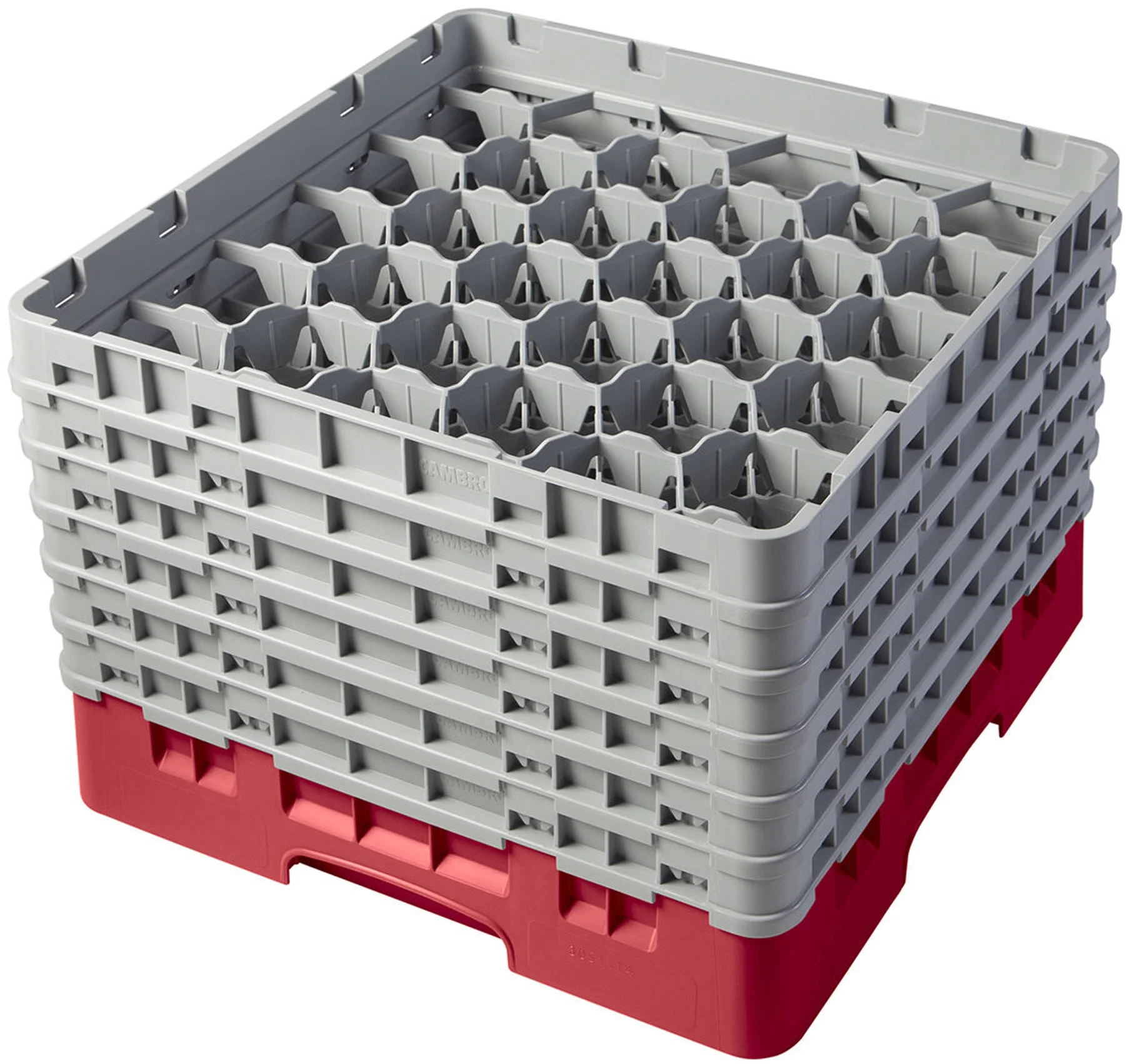 Kosz na szkło max. śr. szkl. 79 mm czerwony - CAMBRO