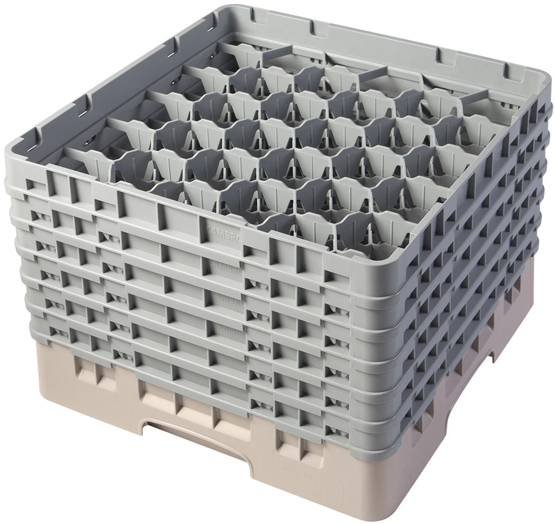 Kosz na szkło max. śr. szkl. 79 mm beżowy - CAMBRO