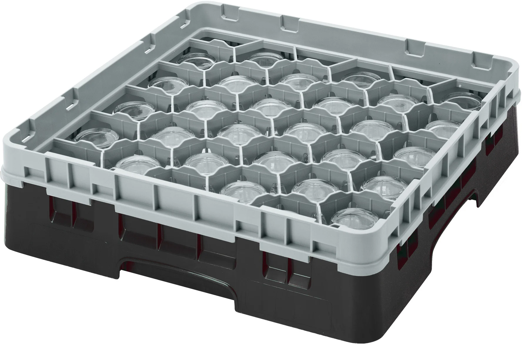 Kosz na szkło max. śr. szkl. 79 mm czarny - CAMBRO