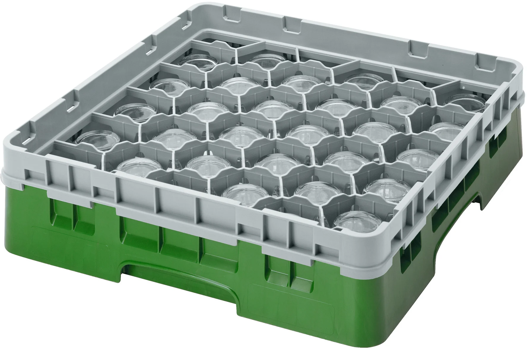 Kosz na szkło max. śr. szkl. 79 mm zielony - CAMBRO