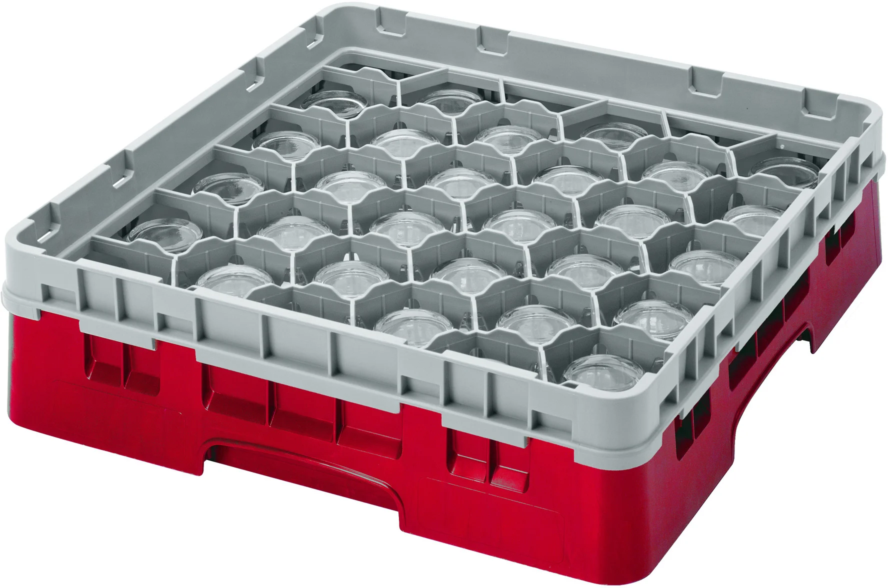 Kosz na szkło max. śr. szkl. 79 mm czerwony - CAMBRO