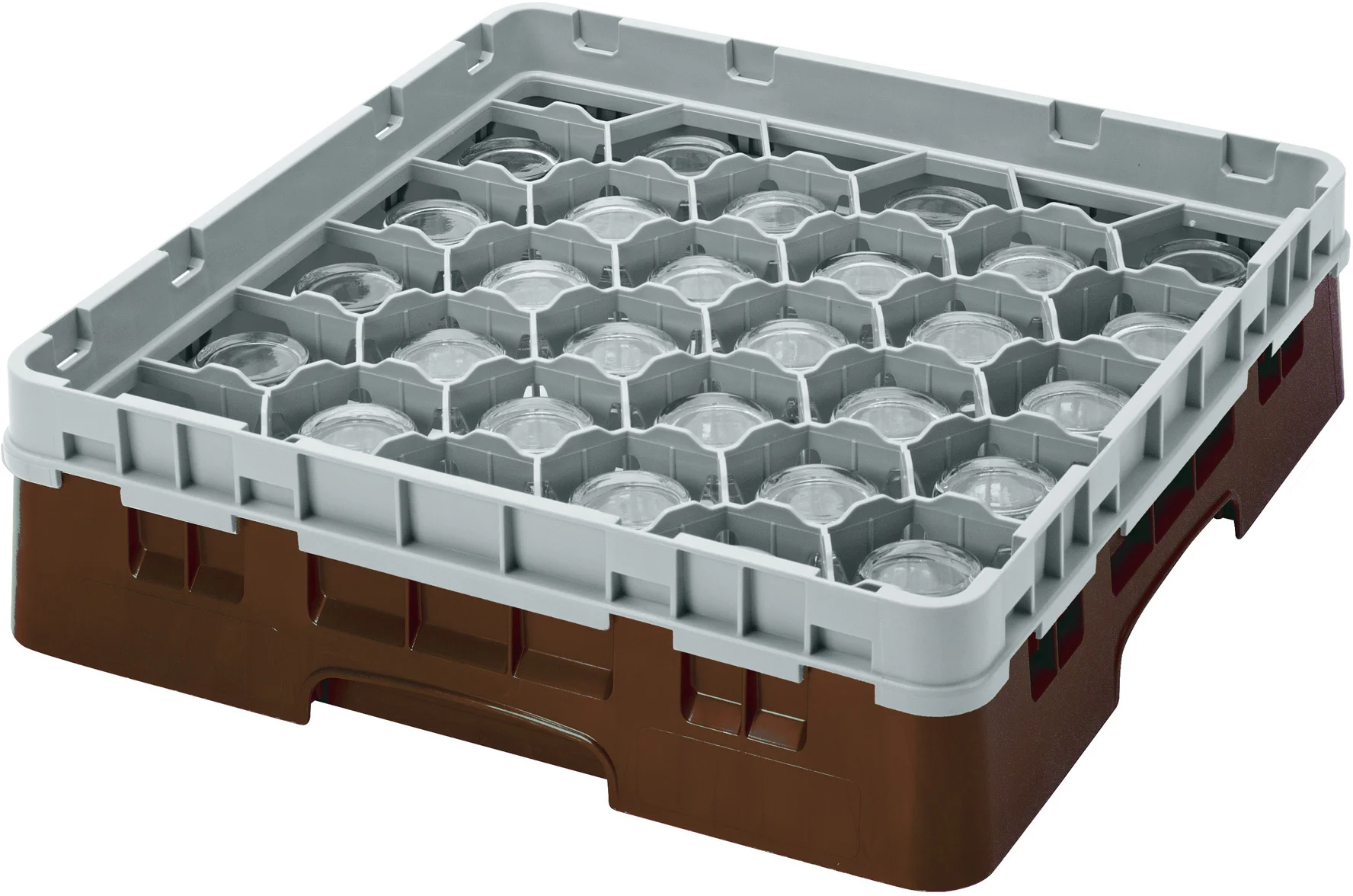 Kosz na szkło max. śr. szkl. 79 mm brązowy - CAMBRO