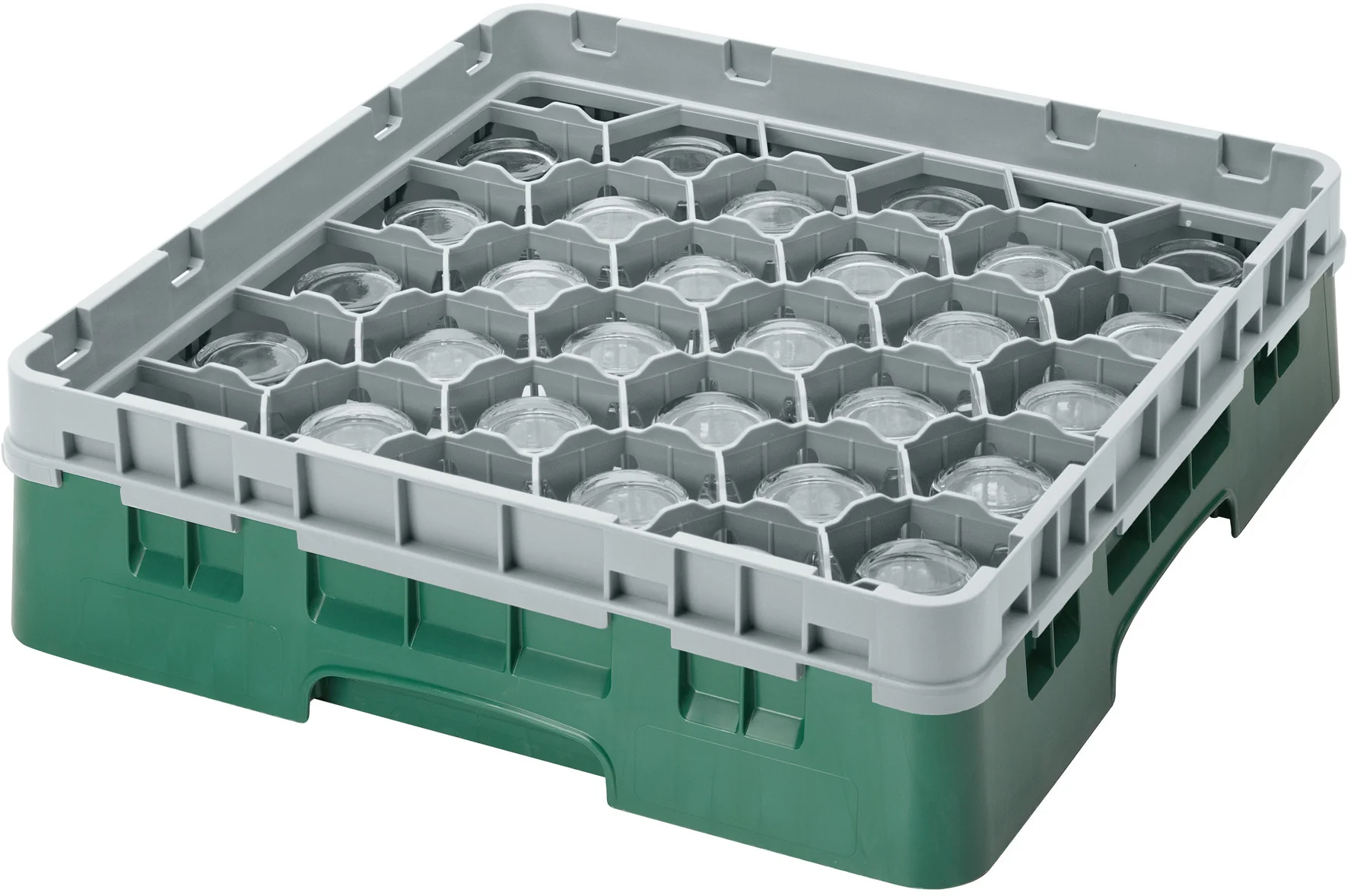 Kosz na szkło max. śr. szkl. 79 mm zielono-niebieski - CAMBRO