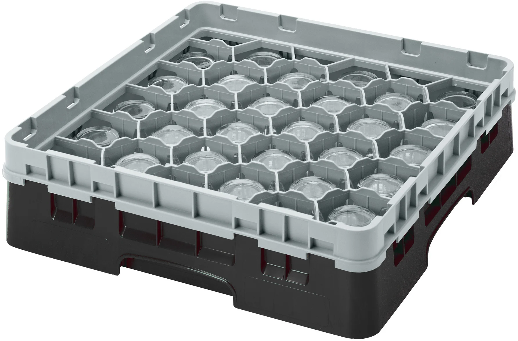 Kosz na szkło max. śr. szkl. 79 mm czarny - CAMBRO