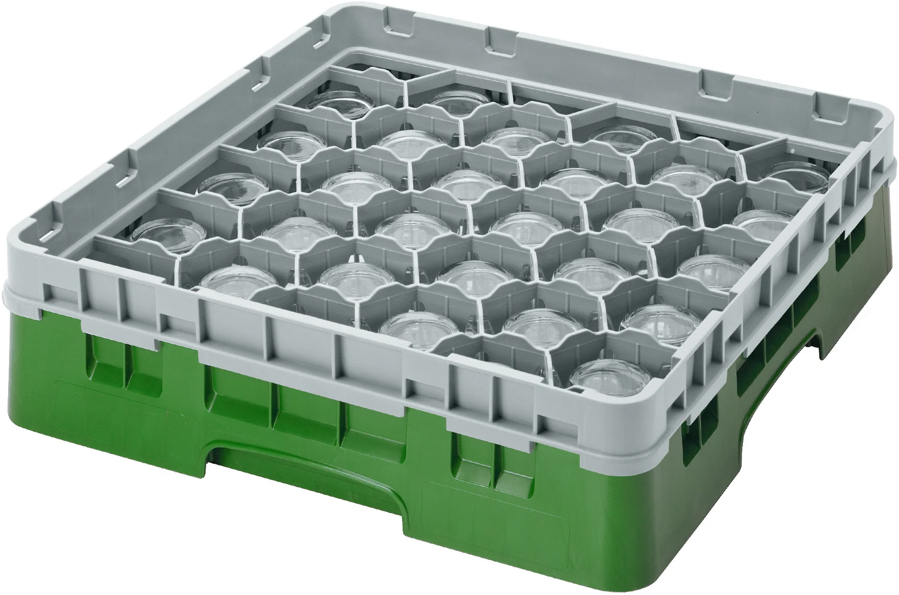 Kosz na szkło max. śr. szkl. 79 mm zielony - CAMBRO