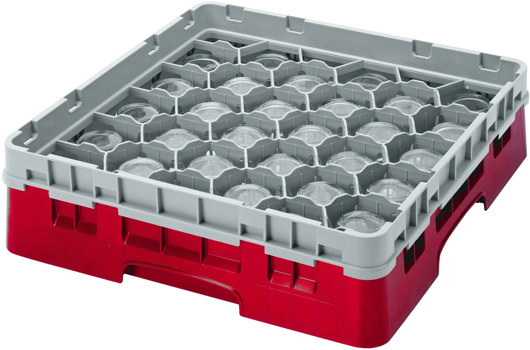 Kosz na szkło max. śr. szkl. 79 mm czerwony - CAMBRO