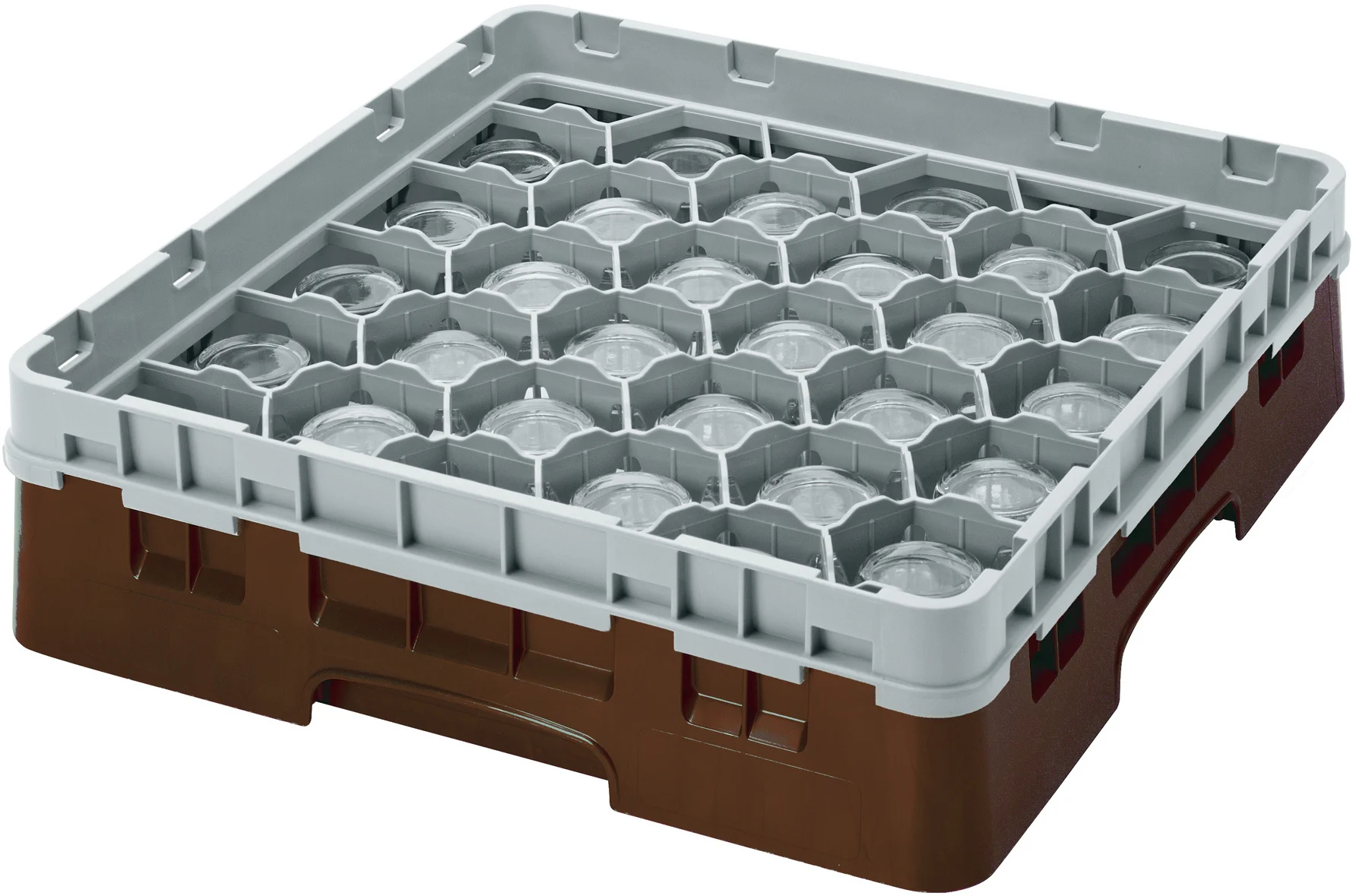 Kosz na szkło max. śr. szkl. 79 mm brązowy - CAMBRO