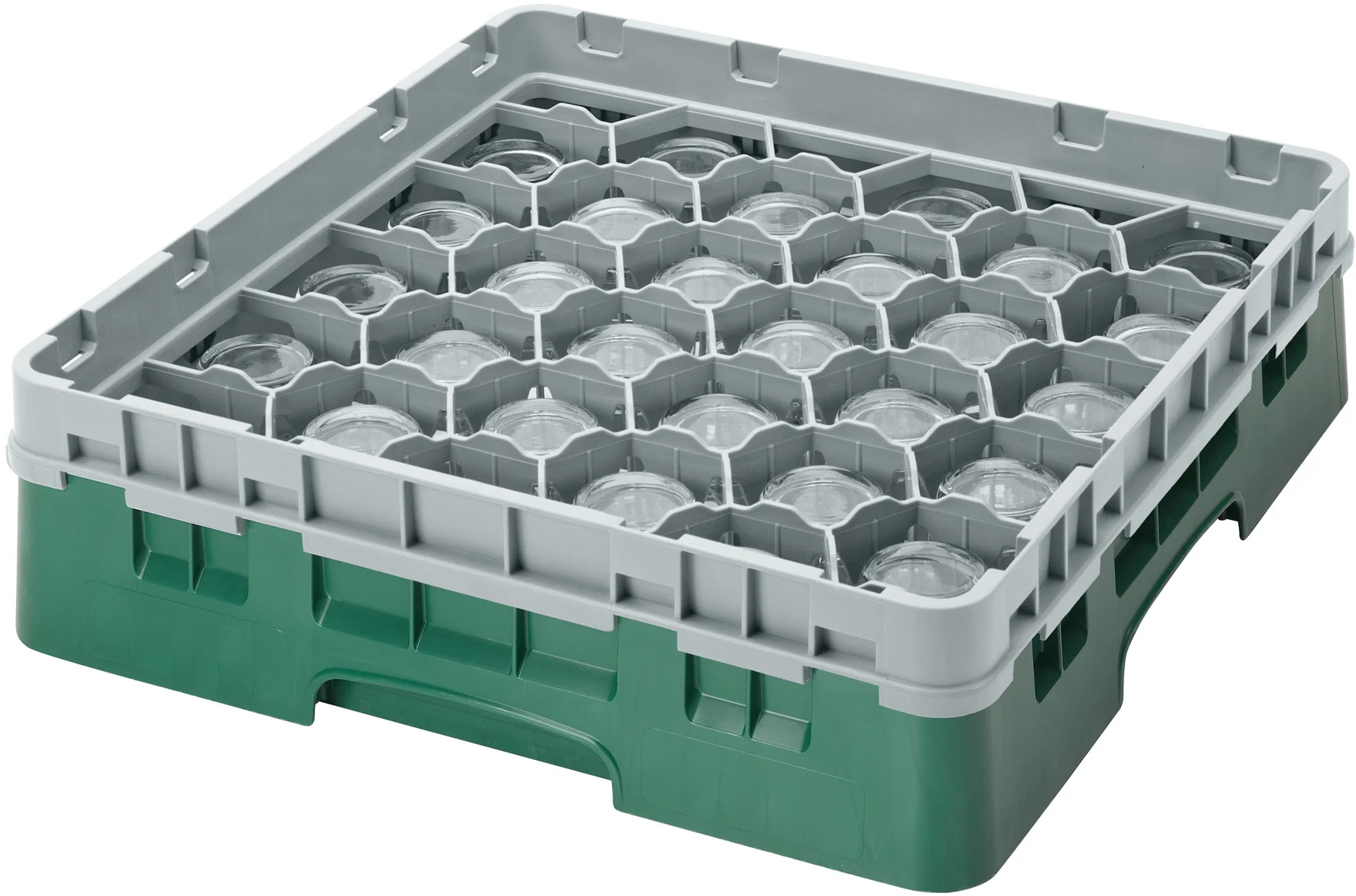Kosz na szkło max. śr. szkl. 79 mm zielono-niebieski - CAMBRO