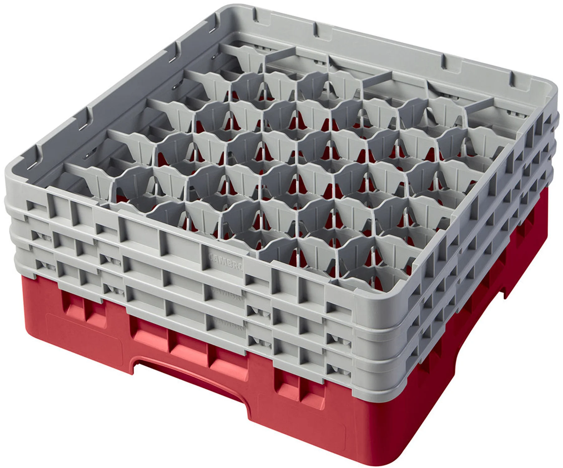 Kosz na szkło max. śr. szkl. 79 mm czerwony - CAMBRO