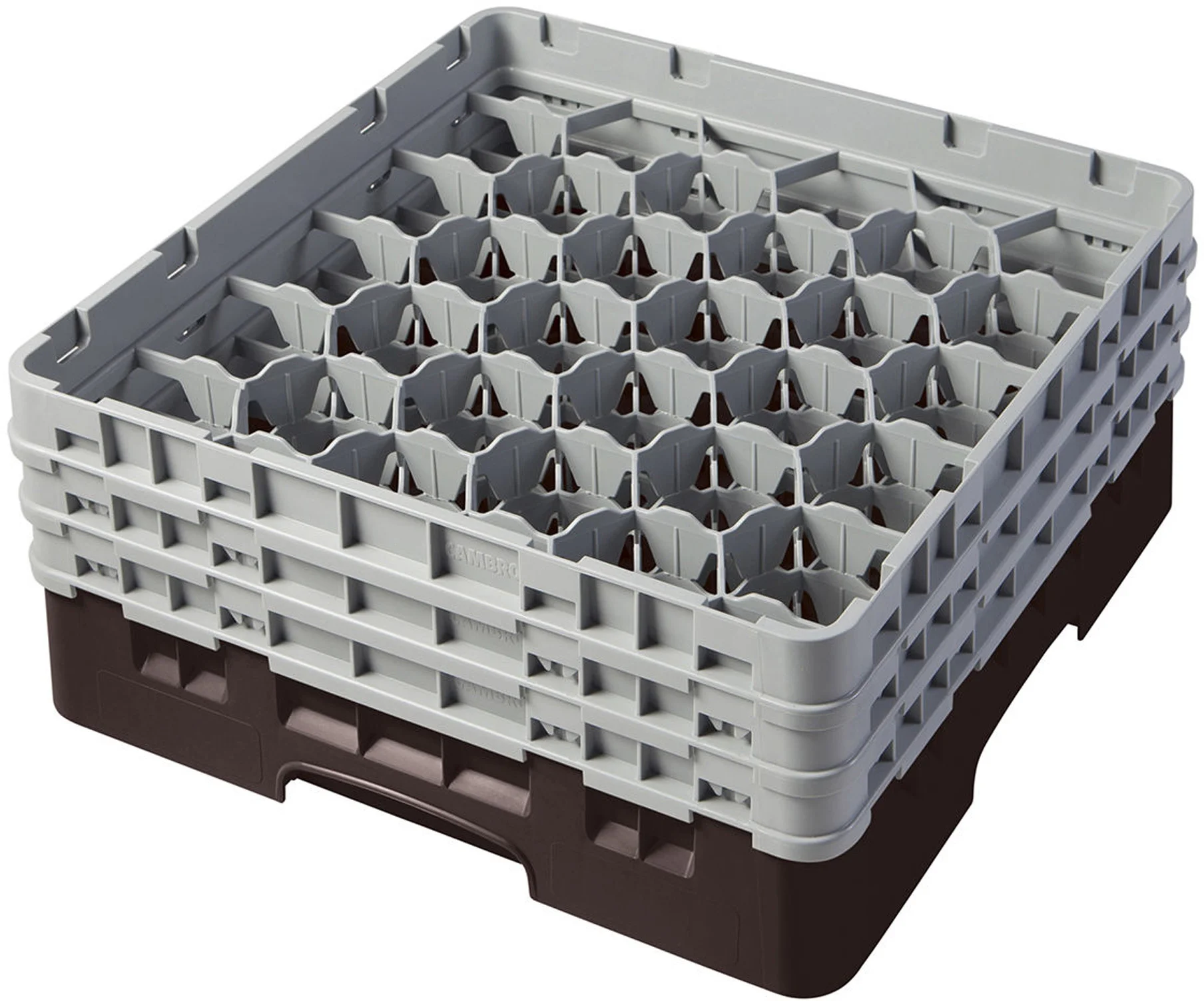 Kosz na szkło max. śr. szkl. 79 mm brązowy - CAMBRO