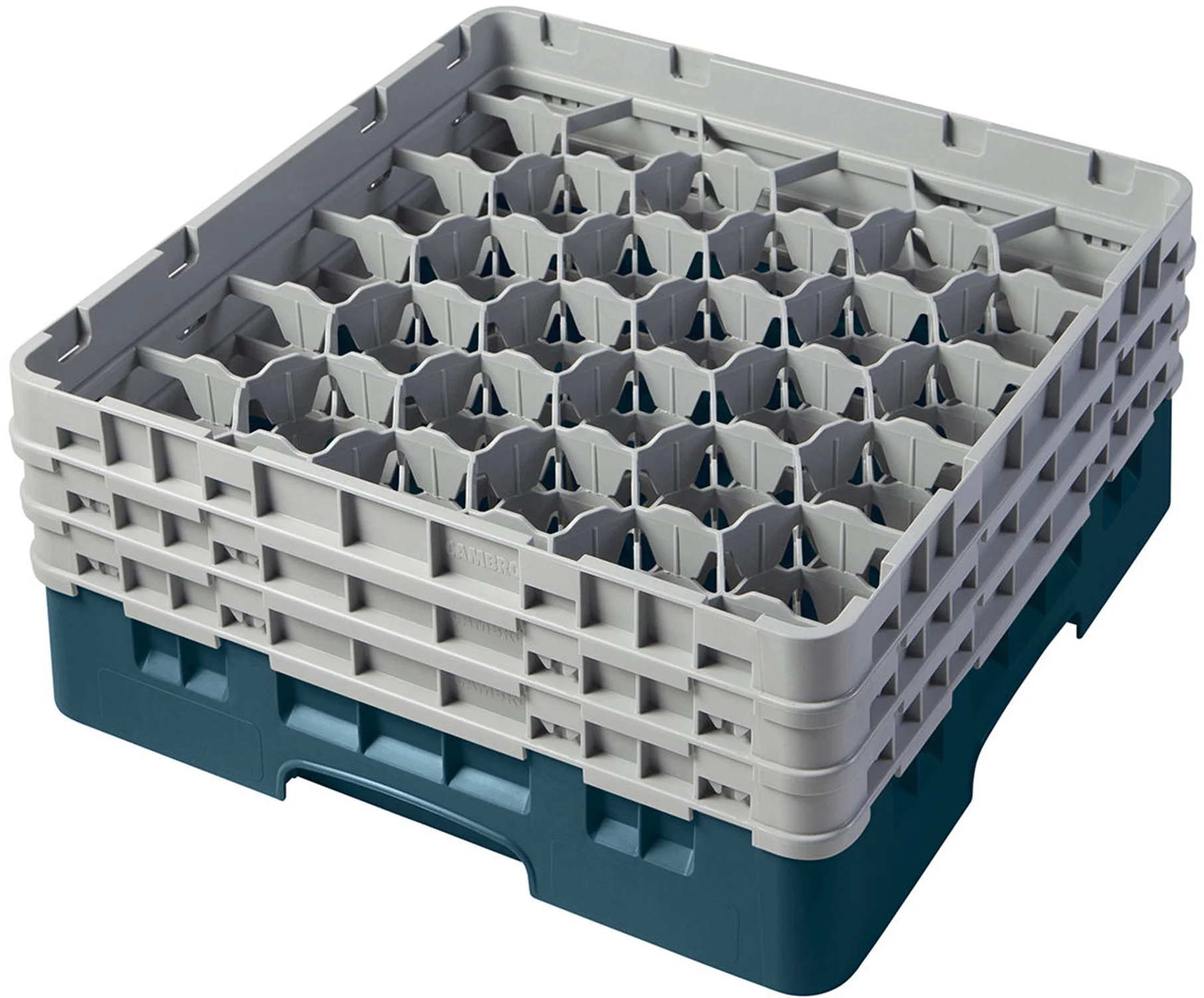 Kosz na szkło max. śr. szkl. 79 mm zielono-niebieski - CAMBRO