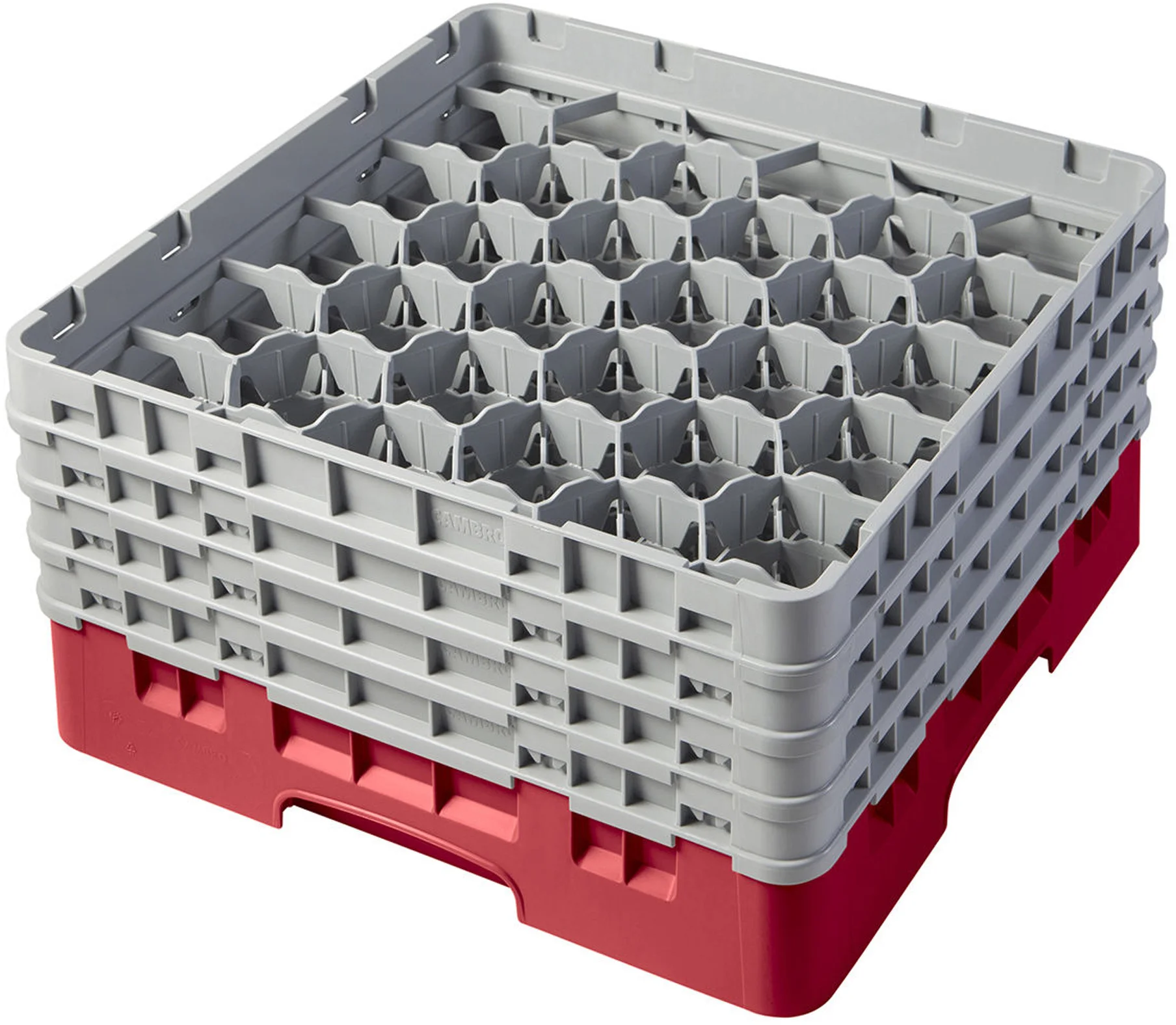 Kosz na szkło max. śr. szkl. 79 mm czerwony - CAMBRO