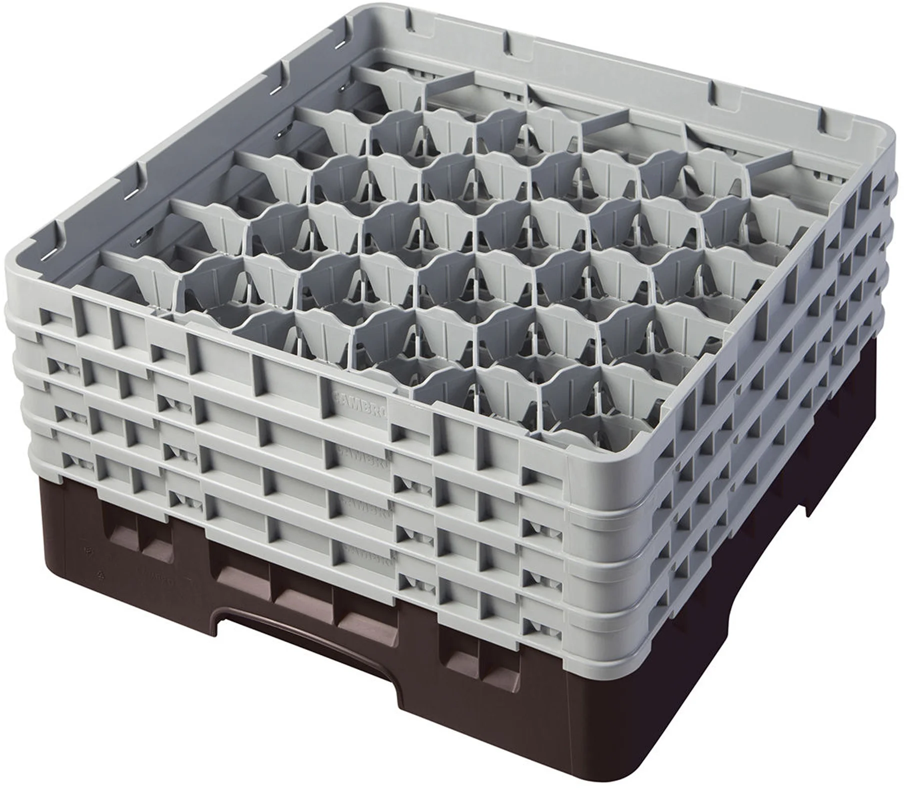 Kosz na szkło max. śr. szkl. 79 mm brązowy - CAMBRO