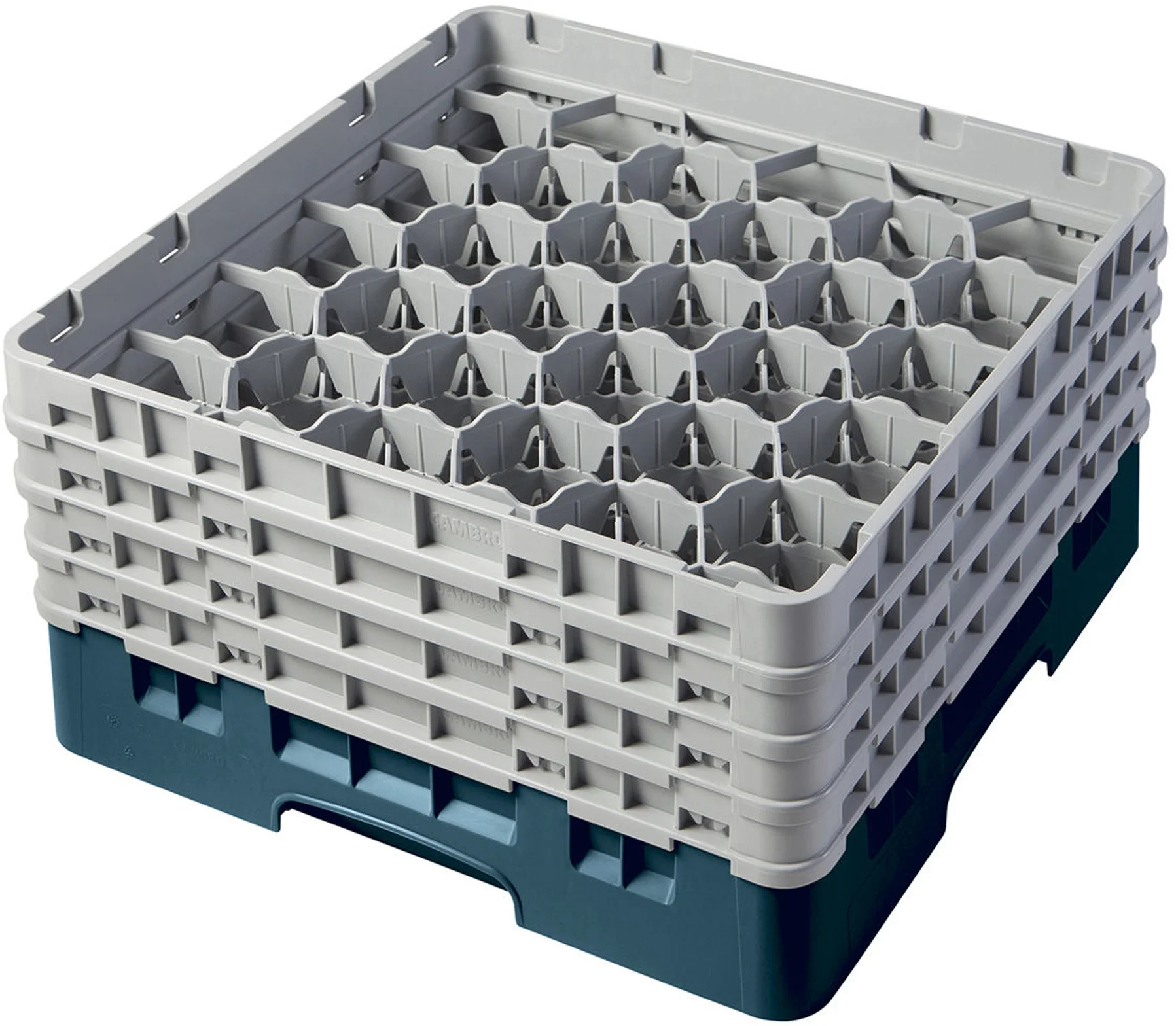 Kosz na szkło max. śr. szkl. 79 mm zielono-niebieski - CAMBRO